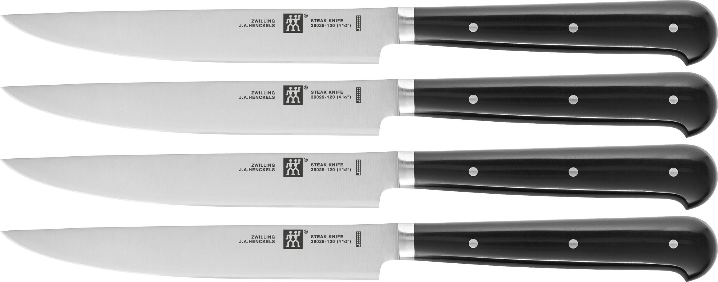 Zwilling Steakmesser 12 cm schwarz 4 St.