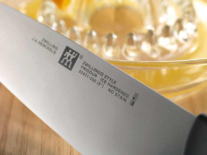 Zwilling Style Σετ Μαχαιριών, με μπλοκ, 5 μαχαίρια, ψαλίδι, ακονιστήρι, Σετ 8 τεμαχίων